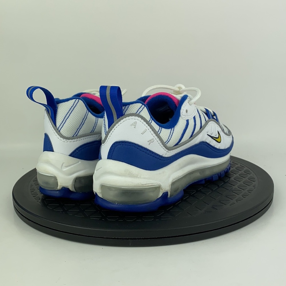 Nike Air Max 98 GS White/Blue Athletic Running Shoes BV4872-101 Women's Size 5.5 - Picture 5 of 12